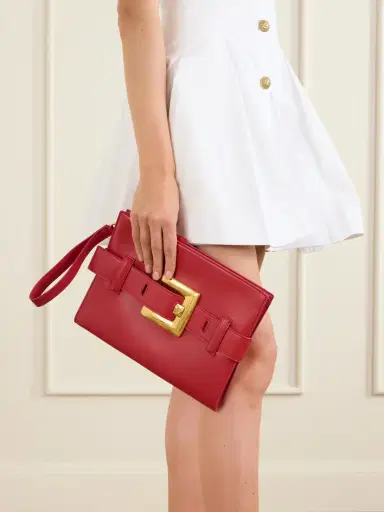 Balmain Anthem Buckled Leather Clutch | Thumbnail 2 Balmain Anthem Buckled Leather Clutch | Thumbnail 2