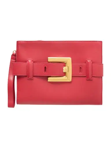 Balmain Anthem Buckled Leather Clutch | Thumbnail 1 Balmain Anthem Buckled Leather Clutch | Thumbnail 1