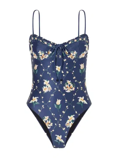 Agua by Agua Bendita Ebano Promesa Floral-print One-piece Swimsuit | Thumbnail 1 Agua by Agua Bendita Ebano Promesa Floral-print One-piece Swimsuit | Thumbnail 1