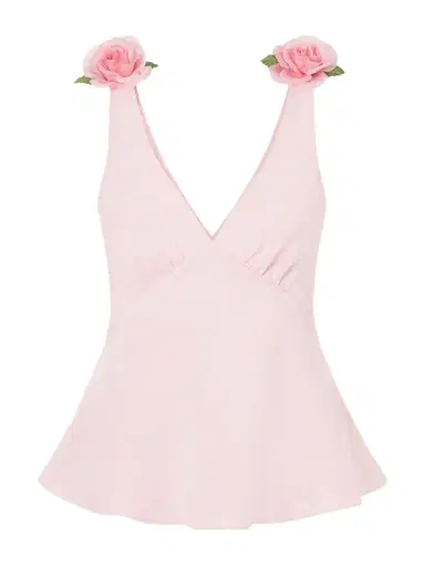 Rodarte Embellished Silk-crepe Top | Thumbnail 1 Rodarte Embellished Silk-crepe Top | Thumbnail 1