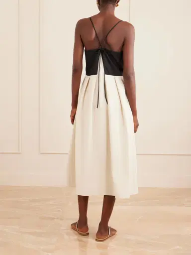 Sea Angelina Two-tone Twill Maxi Dress | Thumbnail 3 Sea Angelina Two-tone Twill Maxi Dress | Thumbnail 3