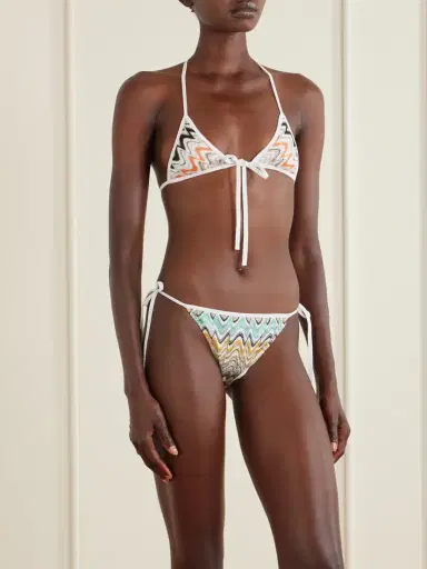 Missoni Mare Striped Crochet-knit Triangle Bikini | Thumbnail 2 Missoni Mare Striped Crochet-knit Triangle Bikini | Thumbnail 2