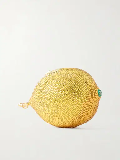 Judith Leiber Couture Citron Crystal-embellished Gold-tone Clutch | Thumbnail 4 Judith Leiber Couture Citron Crystal-embellished Gold-tone Clutch | Thumbnail 4