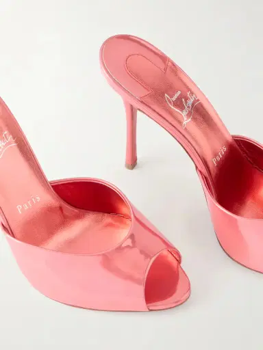 Christian Louboutin Me Dolly 100 Mirrored-leather Mules | Thumbnail 5 Christian Louboutin Me Dolly 100 Mirrored-leather Mules | Thumbnail 5
