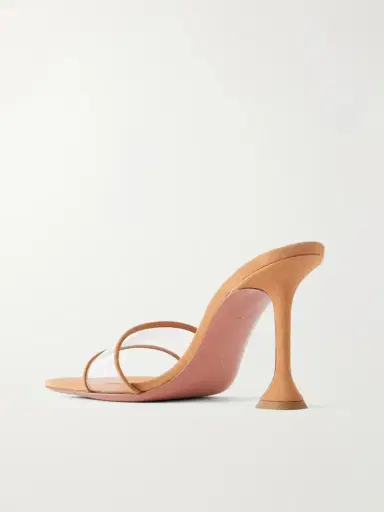 Amina Muaddi Andrea 95 Leather Mules | Thumbnail 3 Amina Muaddi Andrea 95 Leather Mules | Thumbnail 3