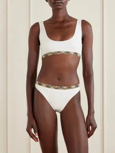 Burberry Samphire Checked Bikini Briefs | Thumbnail 2 Burberry Samphire Checked Bikini Briefs | Thumbnail 2