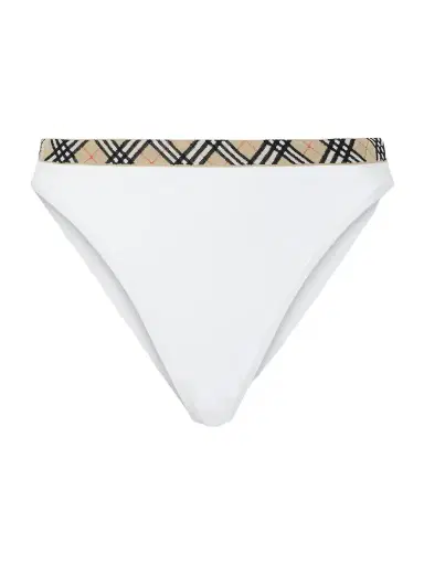 Burberry Samphire Checked Bikini Briefs | Thumbnail 1 Burberry Samphire Checked Bikini Briefs | Thumbnail 1
