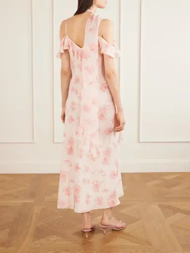 Rodarte Daisy Ruffled Floral-print Silk Chiffon Midi Dress | Thumbnail 4 Rodarte Daisy Ruffled Floral-print Silk Chiffon Midi Dress | Thumbnail 4