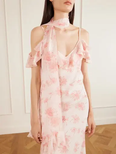 Rodarte Daisy Ruffled Floral-print Silk Chiffon Midi Dress | Thumbnail 5 Rodarte Daisy Ruffled Floral-print Silk Chiffon Midi Dress | Thumbnail 5