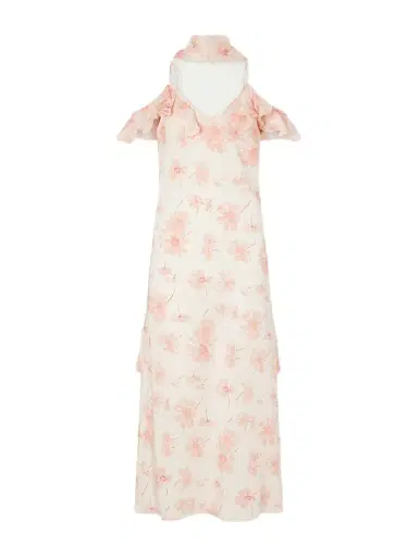 Rodarte Daisy Ruffled Floral-print Silk Chiffon Midi Dress | Thumbnail 1 Rodarte Daisy Ruffled Floral-print Silk Chiffon Midi Dress | Thumbnail 1