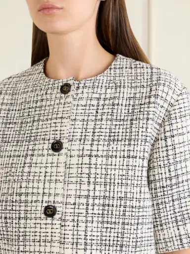 Valentino Garavani Tweed Cotton-blend Blazer | Thumbnail 4 Valentino Garavani Tweed Cotton-blend Blazer | Thumbnail 4