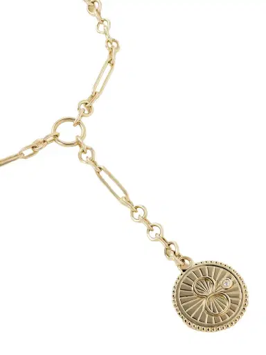 Foundrae Karma + Fine Mixed Clip 18-karat Gold Diamond Necklace | Thumbnail 1 Foundrae Karma + Fine Mixed Clip 18-karat Gold Diamond Necklace | Thumbnail 1