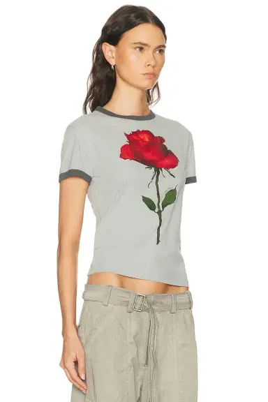 Acne Studios Etza Rose T-Shirt | Thumbnail 6 Acne Studios Etza Rose T-Shirt | Thumbnail 6