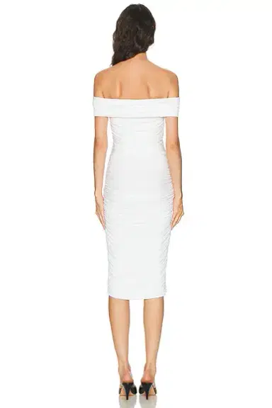 Norma Kamali Sleeveless Cowl Neck Side Shirred Dress | Thumbnail 3 Norma Kamali Sleeveless Cowl Neck Side Shirred Dress | Thumbnail 3