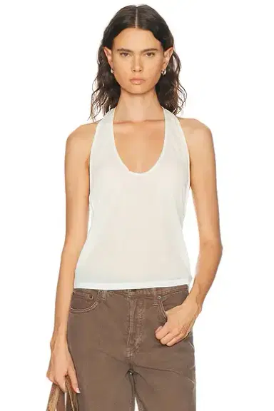 EB Denim Valley Sheer Racer Tank Top | Thumbnail 1 EB Denim Valley Sheer Racer Tank Top | Thumbnail 1