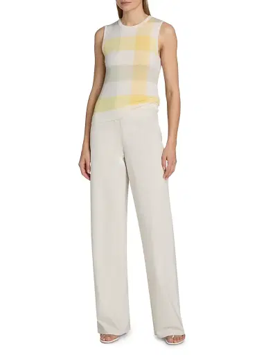 Vince Women's Colette High-Rise Cotton Twill Bias Pants | Thumbnail 2 Vince Women's Colette High-Rise Cotton Twill Bias Pants | Thumbnail 2