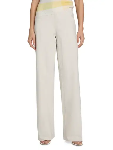 Vince Women's Colette High-Rise Cotton Twill Bias Pants | Thumbnail 3 Vince Women's Colette High-Rise Cotton Twill Bias Pants | Thumbnail 3