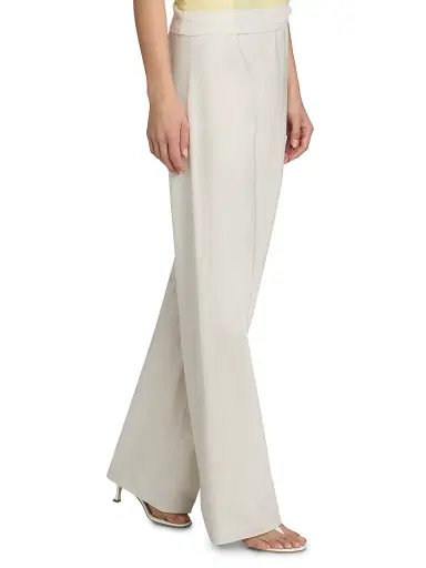 Vince Women's Colette High-Rise Cotton Twill Bias Pants | Thumbnail 4 Vince Women's Colette High-Rise Cotton Twill Bias Pants | Thumbnail 4
