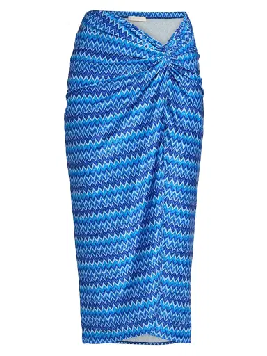 Ramy Brook Women's Xana Wave Cover-Up Skirt - Ocean Wave - Size XL | Thumbnail 1 Ramy Brook Women's Xana Wave Cover-Up Skirt - Ocean Wave - Size XL | Thumbnail 1