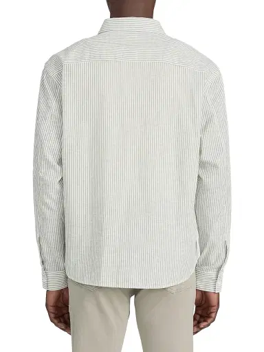 Frame Men's Seersucker Striped Shirt | Thumbnail 6 Frame Men's Seersucker Striped Shirt | Thumbnail 6