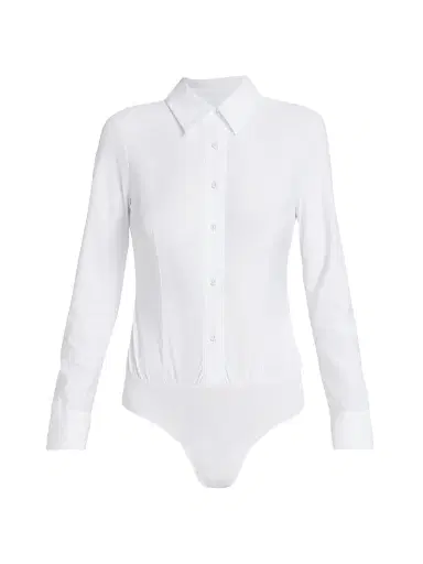Commando Women's Classic Oxford Shirt Bodysuit | Thumbnail 1 Commando Women's Classic Oxford Shirt Bodysuit | Thumbnail 1