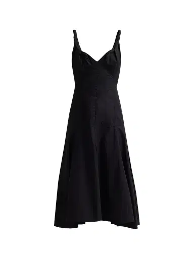 Proenza Schouler Women's Leo Cotton Poplin Midi-Dress | Thumbnail 1 Proenza Schouler Women's Leo Cotton Poplin Midi-Dress | Thumbnail 1