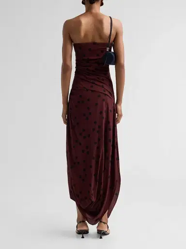 Proenza Schouler Women's Nayara Polka Dot Jersey Maxi Dress - Espresso Multi - Size 10 | Thumbnail 3 Proenza Schouler Women's Nayara Polka Dot Jersey Maxi Dress - Espresso Multi - Size 10 | Thumbnail 3