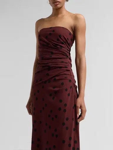 Proenza Schouler Women's Nayara Polka Dot Jersey Maxi Dress - Espresso Multi - Size 10 | Thumbnail 5 Proenza Schouler Women's Nayara Polka Dot Jersey Maxi Dress - Espresso Multi - Size 10 | Thumbnail 5