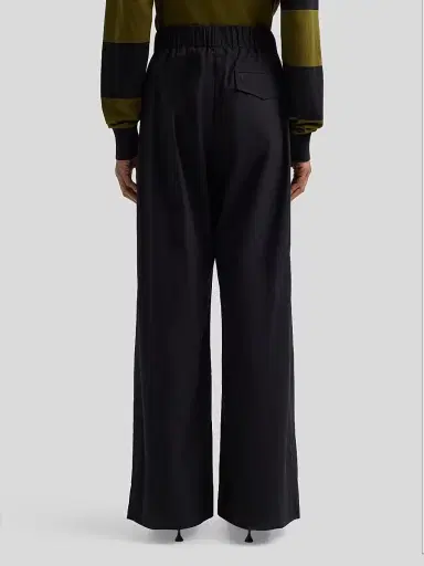 Proenza Schouler Women's Lissia Cotton Drawstring Pants - Black - Size 12 | Thumbnail 3 Proenza Schouler Women's Lissia Cotton Drawstring Pants - Black - Size 12 | Thumbnail 3