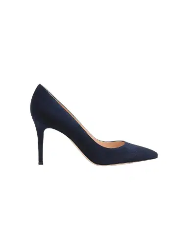 Gianvito Rossi Women's Texas 85MM Suede Pumps - Denim - Size 12 | Thumbnail 1 Gianvito Rossi Women's Texas 85MM Suede Pumps - Denim - Size 12 | Thumbnail 1