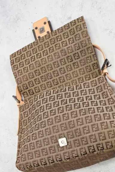 Fendi Zucchino Mama Baguette Shoulder Bag | Thumbnail 7 Fendi Zucchino Mama Baguette Shoulder Bag | Thumbnail 7
