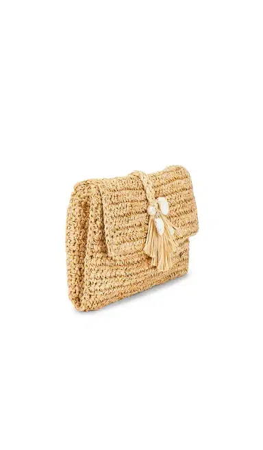florabella Chastanet Crochet Raffia Clutch | Thumbnail 3 florabella Chastanet Crochet Raffia Clutch | Thumbnail 3