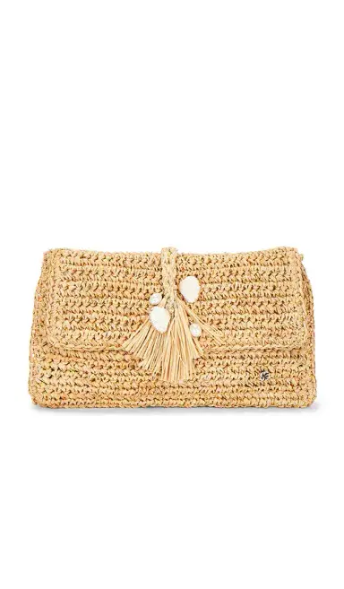 florabella Chastanet Crochet Raffia Clutch | Thumbnail 1 florabella Chastanet Crochet Raffia Clutch | Thumbnail 1