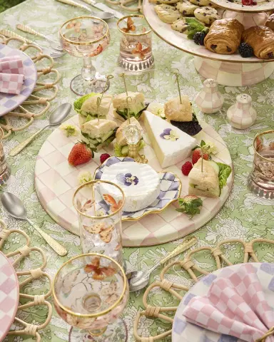 MacKenzie-Childs Rosy Check Cheese Course | Thumbnail 2 MacKenzie-Childs Rosy Check Cheese Course | Thumbnail 2