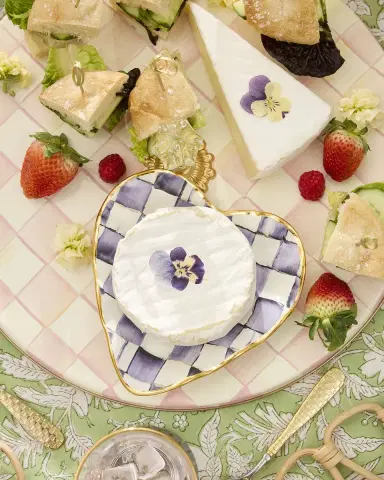 MacKenzie-Childs Rosy Check Cheese Course | Thumbnail 3 MacKenzie-Childs Rosy Check Cheese Course | Thumbnail 3