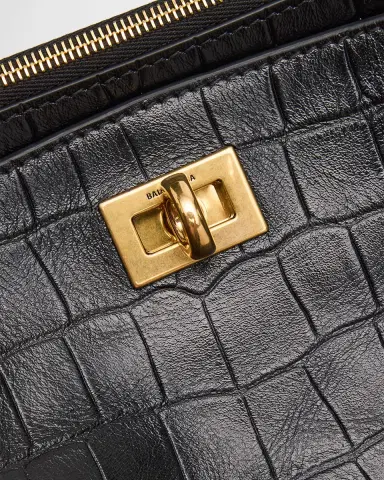 Balenciaga Rodeo Croc-Embossed Leather Pochette | Thumbnail 5 Balenciaga Rodeo Croc-Embossed Leather Pochette | Thumbnail 5