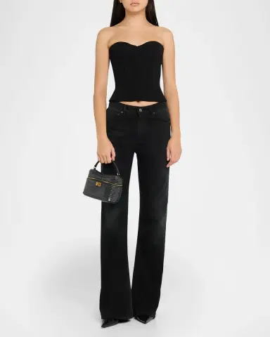 Balenciaga Rodeo Croc-Embossed Leather Vanity Top-Handle Bag | Thumbnail 4 Balenciaga Rodeo Croc-Embossed Leather Vanity Top-Handle Bag | Thumbnail 4