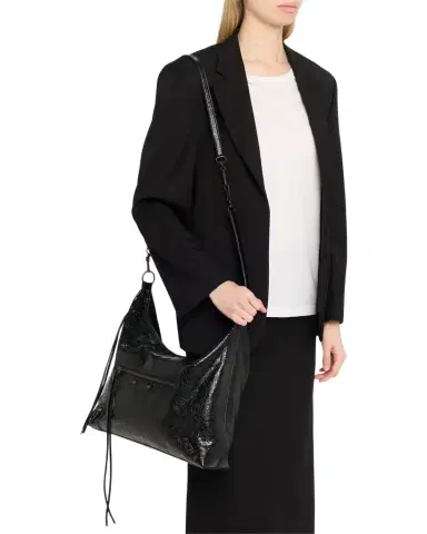 Balenciaga Le City Medium Leather Hobo Bag | Thumbnail 1 Balenciaga Le City Medium Leather Hobo Bag | Thumbnail 1