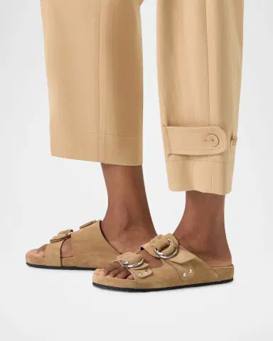 Akris punto Fraser Cotton Gabardine Barrel-Leg Ankle Pants | Thumbnail 6 Akris punto Fraser Cotton Gabardine Barrel-Leg Ankle Pants | Thumbnail 6