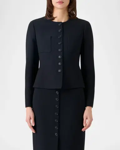 Akris Kelia Virgin Wool Short Jacket | Thumbnail 3 Akris Kelia Virgin Wool Short Jacket | Thumbnail 3