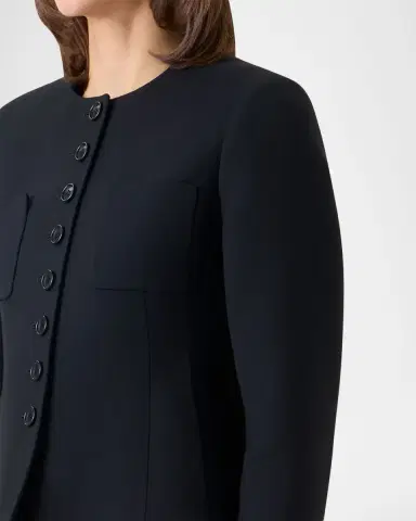 Akris Kelia Virgin Wool Short Jacket | Thumbnail 4 Akris Kelia Virgin Wool Short Jacket | Thumbnail 4