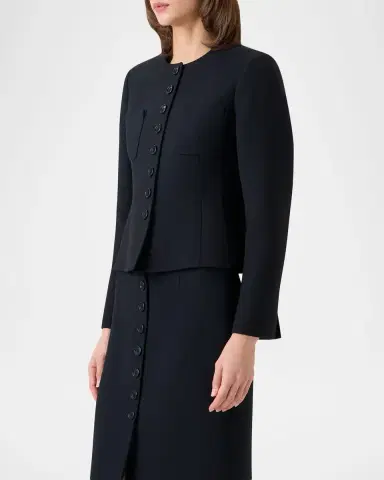 Akris Kelia Virgin Wool Short Jacket | Thumbnail 5 Akris Kelia Virgin Wool Short Jacket | Thumbnail 5