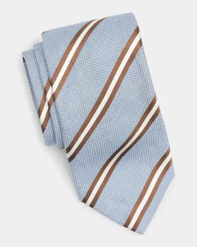 Canali Men's Striped Silk Tie | Thumbnail 3 Canali Men's Striped Silk Tie | Thumbnail 3