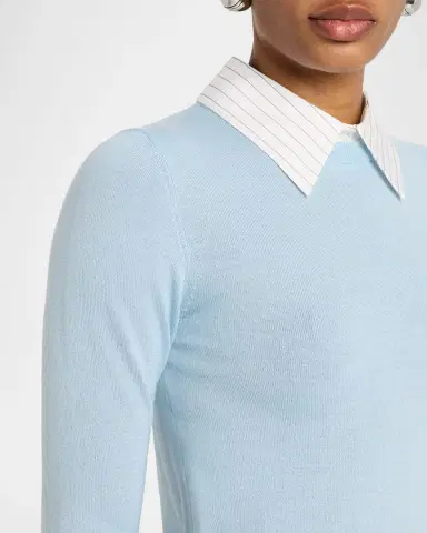 ALICE + OLIVIA Porla Collared Sweater | Thumbnail 4 ALICE + OLIVIA Porla Collared Sweater | Thumbnail 4