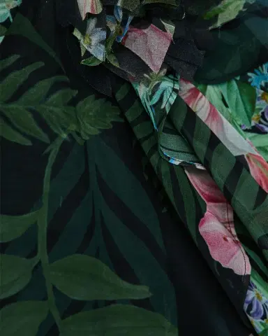 Retrofête Samara Ruffled Silk Chiffon Dress | Thumbnail 7 Retrofête Samara Ruffled Silk Chiffon Dress | Thumbnail 7