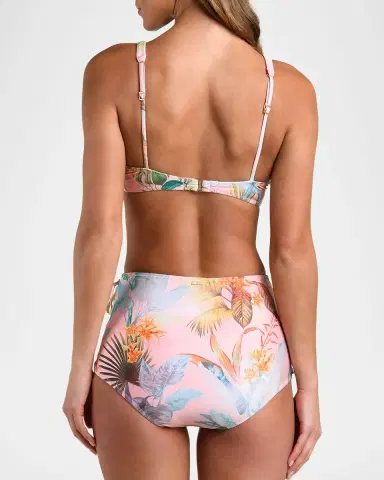 L'AGENCE Lexie Palm-Print Bikini Top | Thumbnail 2 L'AGENCE Lexie Palm-Print Bikini Top | Thumbnail 2