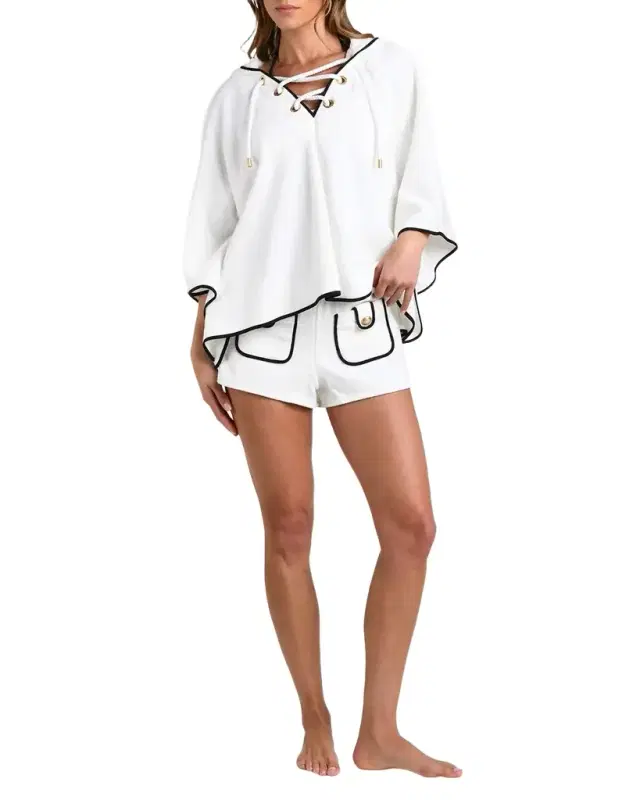 Demeter Cotton Terry Cover-Up Poncho Demeter Cotton Terry Cover-Up Poncho