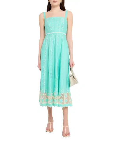 Saloni Aurora B Embroidered Midi Dress | Thumbnail 1 Saloni Aurora B Embroidered Midi Dress | Thumbnail 1