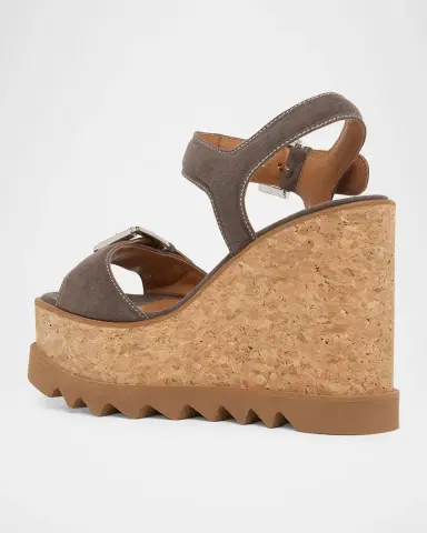 Stella McCartney 120mm Sneak-Elyse Vegan Suede Platform Sandals | Thumbnail 3 Stella McCartney 120mm Sneak-Elyse Vegan Suede Platform Sandals | Thumbnail 3