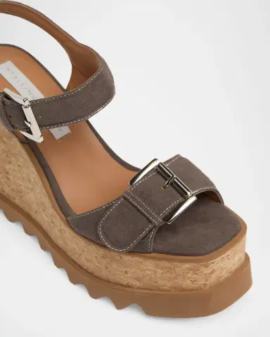 Stella McCartney 120mm Sneak-Elyse Vegan Suede Platform Sandals | Thumbnail 4 Stella McCartney 120mm Sneak-Elyse Vegan Suede Platform Sandals | Thumbnail 4